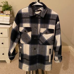ZARA PLAID SHACKET